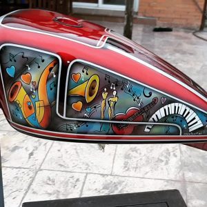 Pintar deposito moto