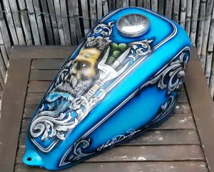 Pintar deposito moto