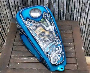 Pintar deposito moto