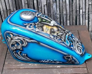 Pintar deposito moto